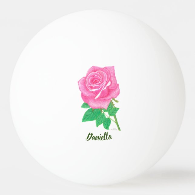 Rosa Pink Tischtennisball (Vorderseite)