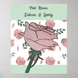 Rosa Pink - Zart und Lieblich Poster