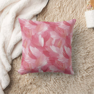 Rosa Pinselstrich Glitter Abstract Muster Kissen