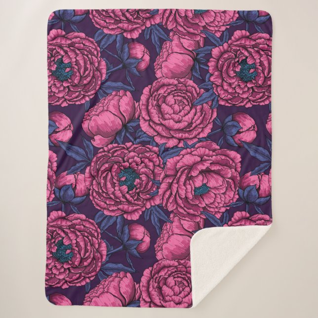 Rosa Piselbuquet Sherpadecke (Vorderseite)