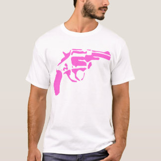 Rosa Pistolen-T - Shirt