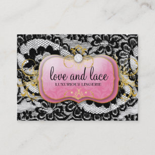 Rosa Platte 311 Lace de Luxe Lavish Visitenkarte