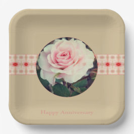 Rosa Platz Pappteller