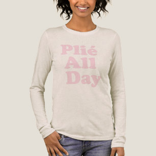 Rosa Plie Balletttänzerin Ballerina Zitat Ausspruc Tri-Blend Shirt