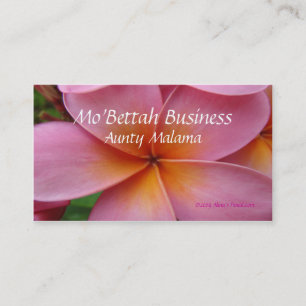 Rosa Plumeria-Visitenkarten Visitenkarte