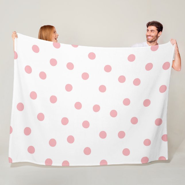 Rosa Polka Delight Fleecedecke (Beispiel)