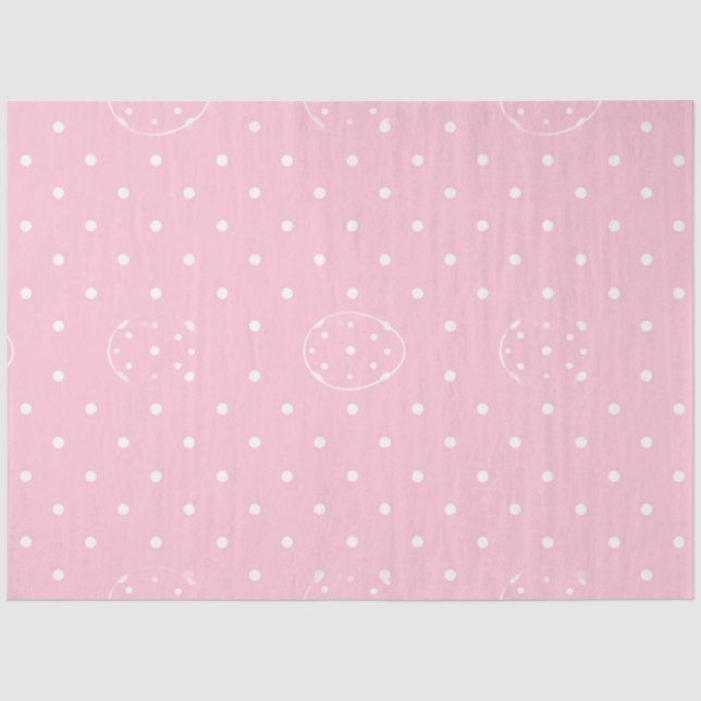 Rosa Polka-Parade Seidenpapier (Vorderseite)