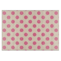 Rosa Polka-Punkte auf Sahne