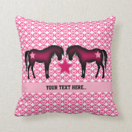 Rosa Pony personalisiert Kissen