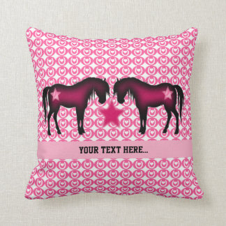 Rosa Pony personalisiert Kissen