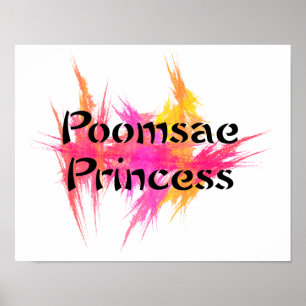 Rosa Poomsae Prinzessin Poster