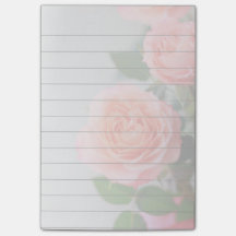 Rosa Post-Itanmerkungsauflage der Rosen 4x6