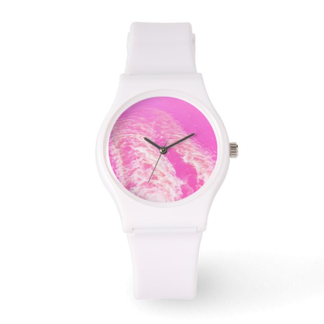 Rosa Power Armbanduhr (Vorderseite)