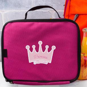 Rosa Princess Crown Individuelle Name Contour Cut Aufkleber