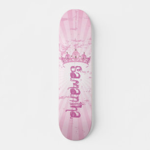 Rosa Princess Crown Tiara Mini Skateboard