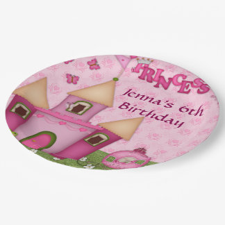Rosa Prinzessin Birthday Party Paper Plates Pappteller