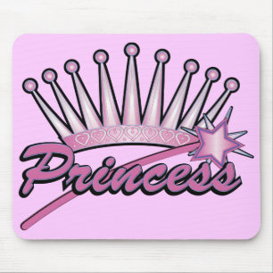 Rosa Prinzessin Crown Mousepad
