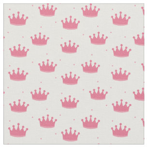 Rosa Prinzessin Crowns Stoff