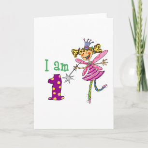 Rosa Prinzessin Fee (Alter 1) Karte