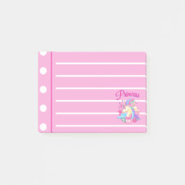 Rosa Prinzessin gesäumt Post-it Klebezettel