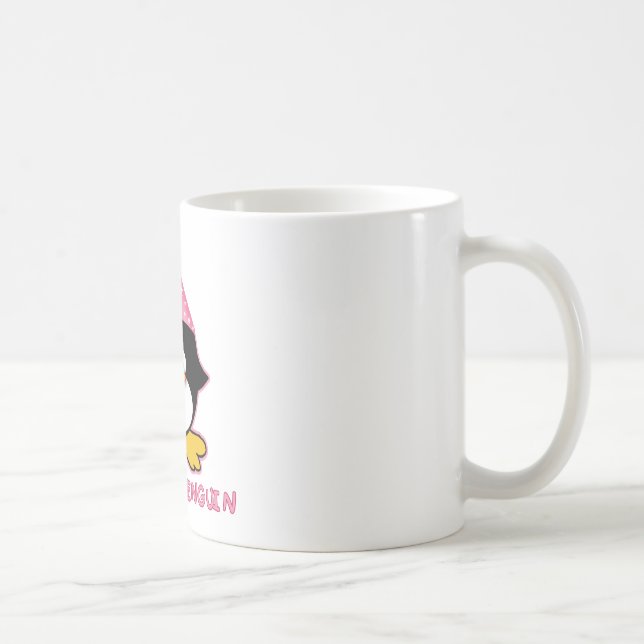 Rosa Prinzessin Penguin Kaffeetasse (Rechts)