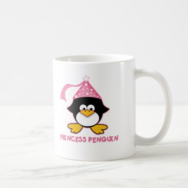 Rosa Prinzessin Penguin Kaffeetasse (Rechts)