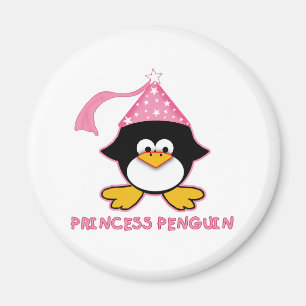 Rosa Prinzessin Penguin Magnet