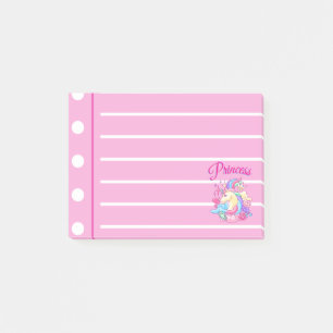 Rosa Prinzessin Post-it Klebezettel