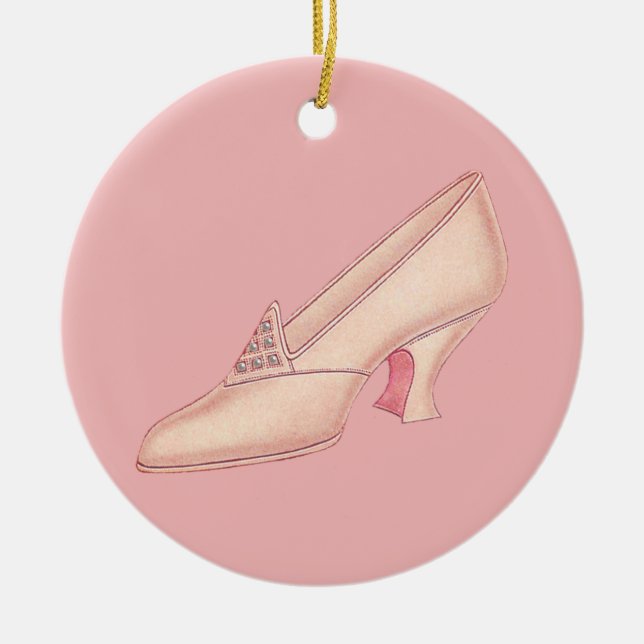 Rosa Prinzessin Slipper Ornament (Vorne)