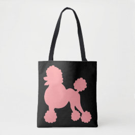 Rosa Pudel-Leinwand-Taschen-Tasche Tasche