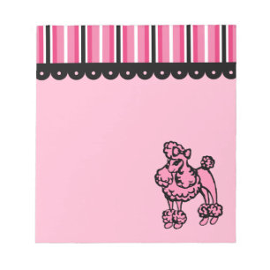 Rosa Pudel Notizblock
