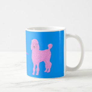 Rosa Pudel-Tassen addieren Namen Kaffeetasse