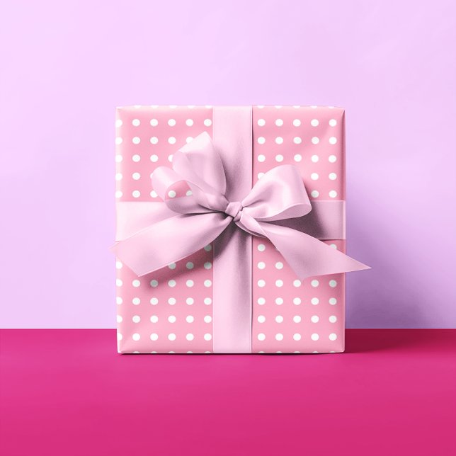 Rosa Punkte Geschenkpapier (Von Creator hochgeladen)