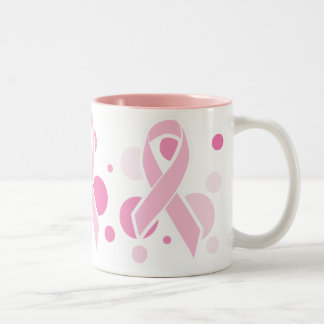 Rosa punktiert Kaffee-Tasse Zweifarbige Tasse