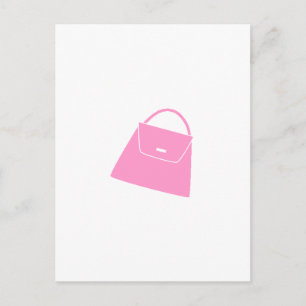 Rosa Purse Postkarte