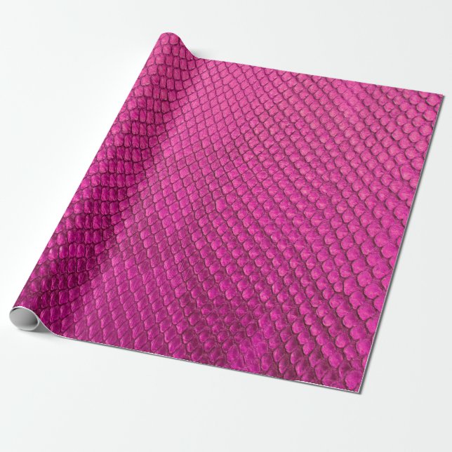 Rosa Python-Schlangenhauttextur Geschenkpapier (Ungerollt)