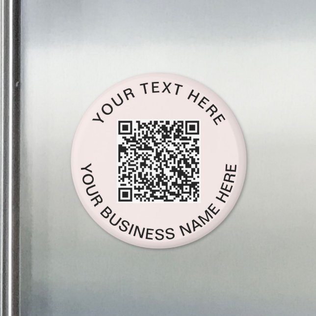 Rosa QR-Code-Geschäftsförderung Magnet (Pink QR Code Business Promotional Magnet)