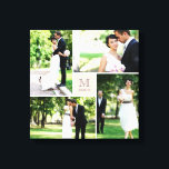 Rosa quadratische Gittermonogramm Hochzeit 4 FotoC Leinwanddruck<br><div class="desc">Mit Fett*fa*tin entworfen. Einfach mit eigenen Texten,  Fotos oder Bildern anpassen. Für individuelle Anfragen wenden Sie sich bitte direkt an fat*fa*tin. Es gelten benutzerdefinierte Gebühren. www.zazzle.com/fat_fa_tin www.zazzle.com/color_therapy www.zazzle.com/fatfatin_blue_knot www.zazzle.com/fatfatin_red_knot www.zazzle.com/fatfatin_mini_me www.zazzle.com/fatfatin_box www.zazzle.com/fatfatin_design www.zazzle.com/fatfatin_ink</div>