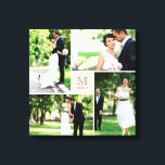 Rosa quadratische Gittermonogramm Hochzeit 4 FotoC Leinwanddruck<br><div class="desc">Mit Fett*fa*tin entworfen. Einfach mit eigenen Texten,  Fotos oder Bildern anpassen. Für individuelle Anfragen wenden Sie sich bitte direkt an fat*fa*tin. Es gelten benutzerdefinierte Gebühren. www.zazzle.com/fat_fa_tin www.zazzle.com/color_therapy www.zazzle.com/fatfatin_blue_knot www.zazzle.com/fatfatin_red_knot www.zazzle.com/fatfatin_mini_me www.zazzle.com/fatfatin_box www.zazzle.com/fatfatin_design www.zazzle.com/fatfatin_ink</div>
