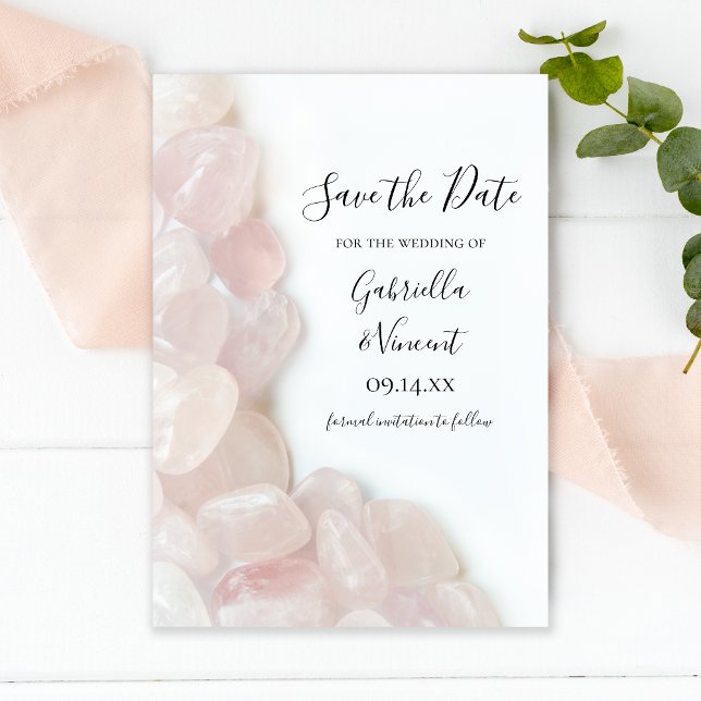 Rosa Quarz Hochzeit Speichern Sie das Datum Save The Date (Von Creator hochgeladen)