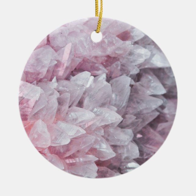 Rosa Quarz Mind Body Spirit Energy Keramik Ornament (Vorne)