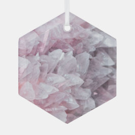Rosa Quarz Mind Body Spirit Energy Ornament Aus Glas