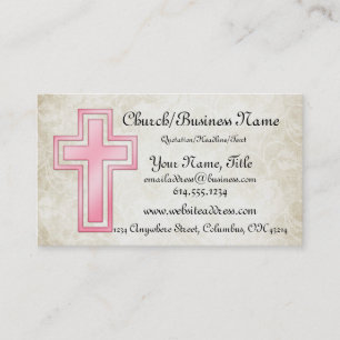 Rosa quere christliche religiöse Geschäfts-Karte Visitenkarte