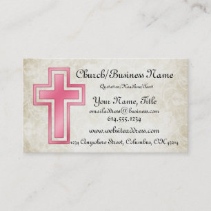 Rosa quere christliche religiöse Geschäfts-Karte Visitenkarte