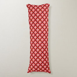 Rosa Quertartan kariert mit leichtem, rauem Relief Seitenschläferkissen