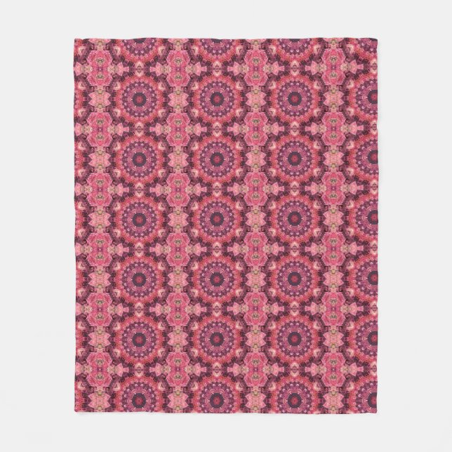 Rosa Quilt Fleecedecke (Vorderseite)