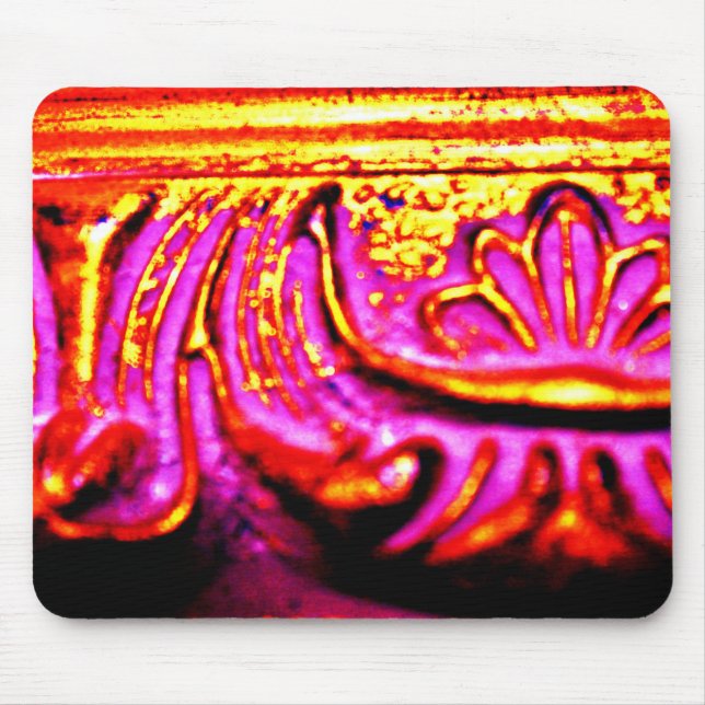 Rosa Rahmen Mousepad (Vorne)