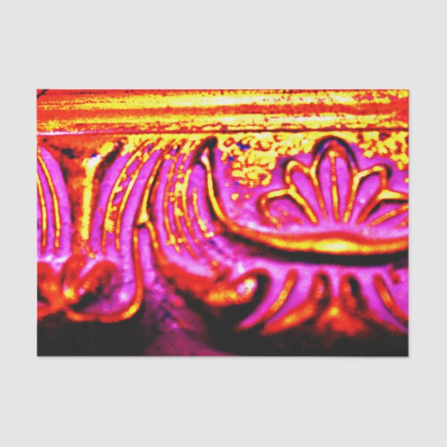 Rosa Rahmen Seidenpapier (Vorderseite)