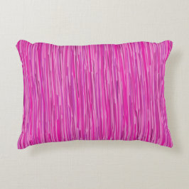 Rosa Rain Vertikale Strickkunst Dekokissen