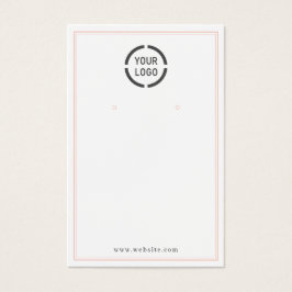 Rosa Ränder, benutzerdefinierte Logo Weißohranzeig